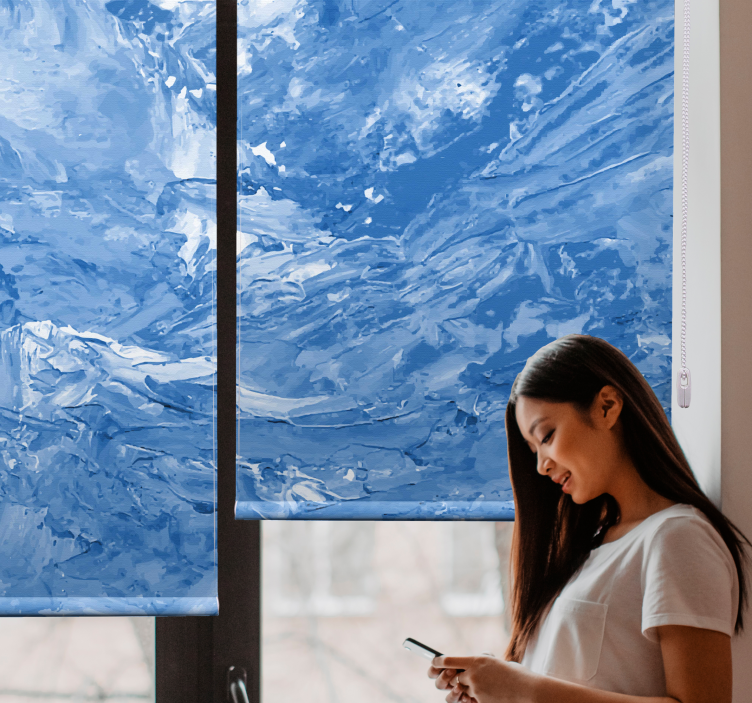 Roleta w tekstury i wzory motyw fali oceanicznej - TenStickers