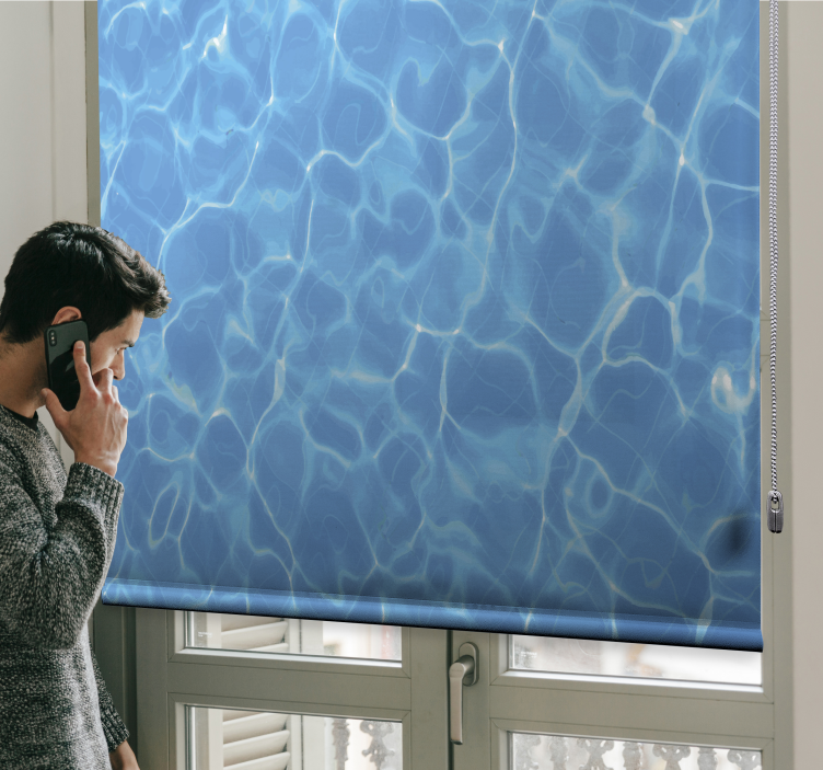 Roleta do łazienki odbicia powierzchni wody - TenStickers