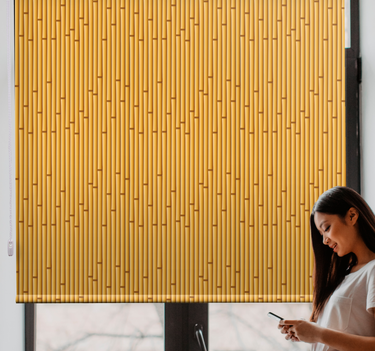 Roleta w tekstury i wzory wzór bambusa - TenStickers