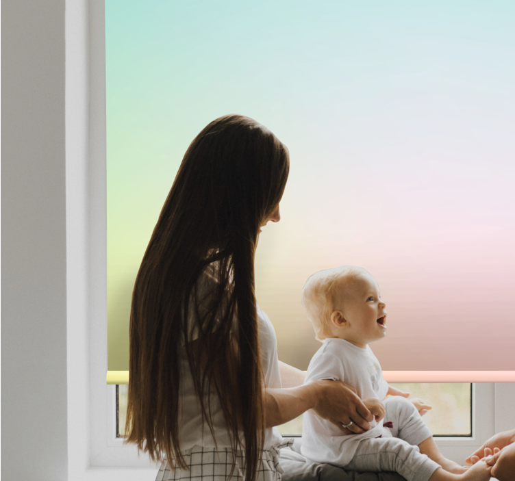 Roleta z rysunkami łagodny gradient spokoju - TenStickers