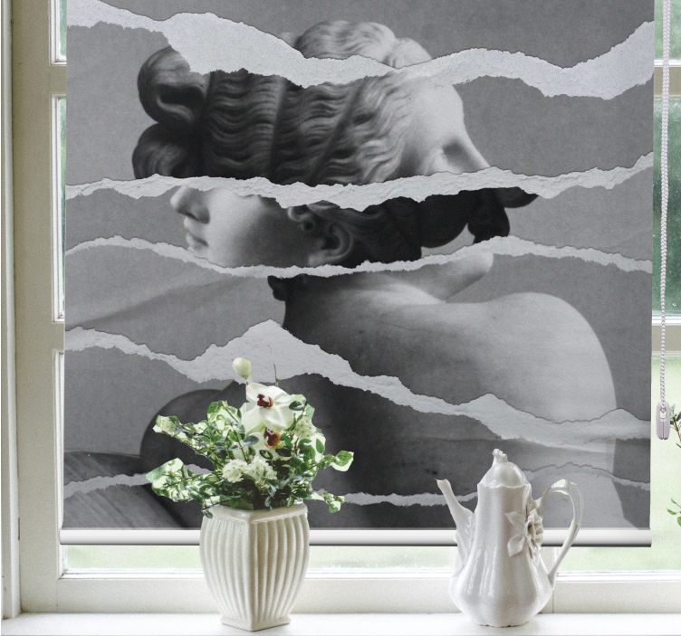 Roleta z rysunkami popiersie rzeźba hołd - TenStickers