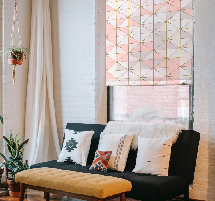 Roleta na okno tekstury i wzory Geodiamenty - TenStickers