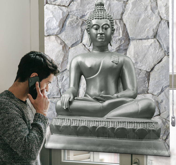 Roleta Zen Budda efekt kamienia - TenStickers