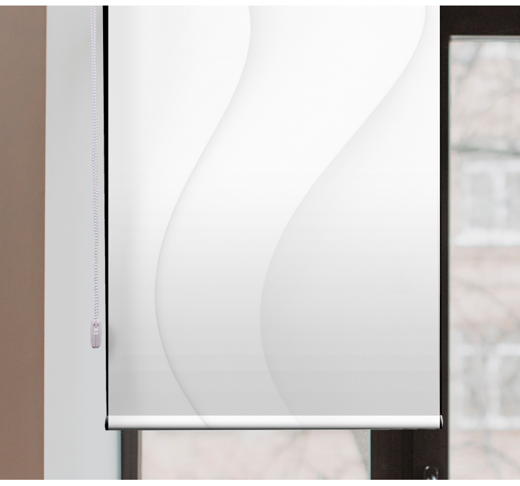 Roleta do kuchni biały nowoczesny kształt - TenStickers