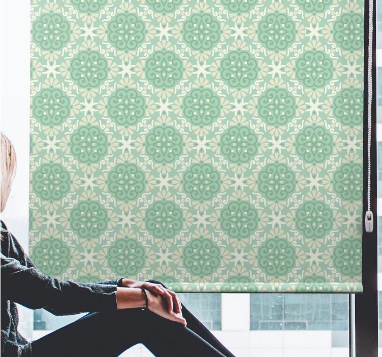 Roleta w kwiaty i rośliny wyszukane motywy botaniczne - TenStickers