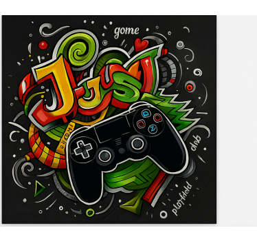 Roleta gamer kontroler do gier graffiti - TenStickers