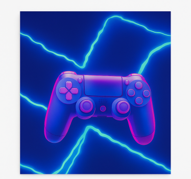 Roleta gamer kontroler 3d neon x - TenStickers