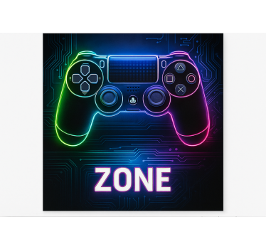 Roleta gamer strefa konsoli do gier - TenStickers