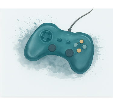 Roleta gamer artystyczny projekt konsoli do gier - TenStickers