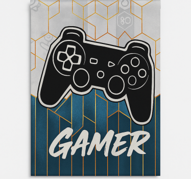 Roleta gamer sześciokątny projekt gracza - TenStickers
