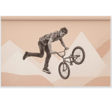 Roleta dla nastolatka akrobacje na bmx-ie - TenStickers