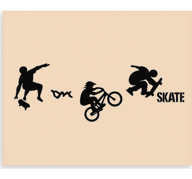Roleta dla nastolatka jazda na deskorolce bmx sport - TenStickers