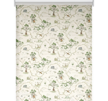 Skandynawska roleta leśne drzewa w stylu abstrakcyjnym - TenStickers