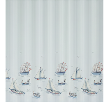 Skandynawska roleta w oceaniczne niebieskie statki - TenStickers