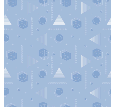 Roleta dla nastolatka w geometryczny niebieski - TenStickers
