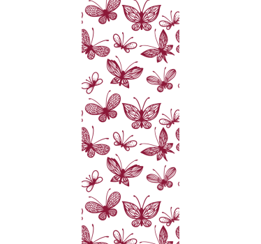 Roleta dla nastolatka w elegancki czerwony motyl - TenStickers