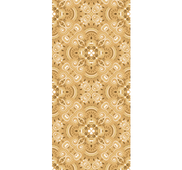 Roleta dla nastolatka w vintage beżowy wzór ornamentalny - TenStickers