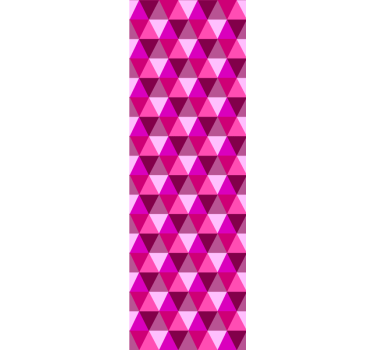 Roleta dla nastolatka w geometryczny fuksjowy wzór - TenStickers