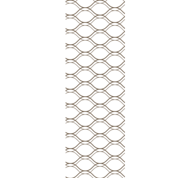 Nowoczesna roleta brązowy falisty wzór geometryczny - TenStickers