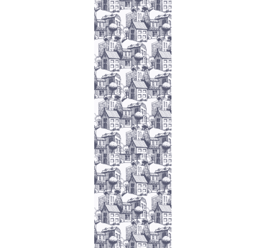 Nowoczesna roleta z miejskim wzorem vintage - TenStickers