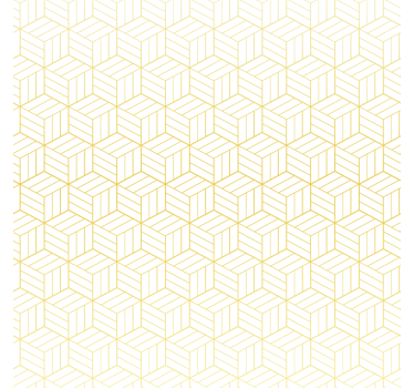 Nowoczesna roleta w geometryczne złote sześciany - TenStickers