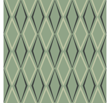 Roleta vintage w zielone diamenty z lat 30. - TenStickers