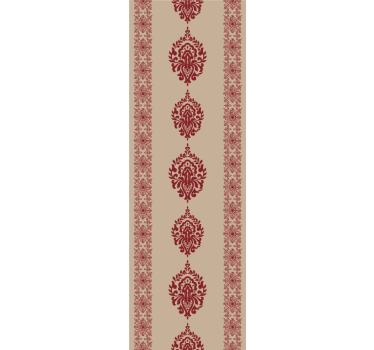 Roleta vintage w eleganckie czerwone wzory - TenStickers