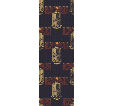 Roleta vintage z retro krajobrazem wodospadu - TenStickers