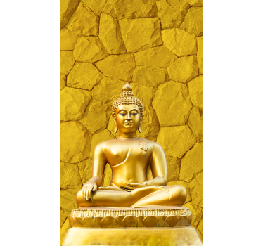 Roleta medytacja Złoty budda - TenStickers
