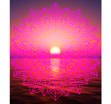 rolety zen Słoneczna mandala - TenStickers