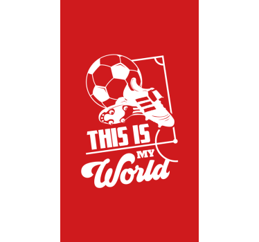 Roleta sportowa To jest mój świat - TenStickers