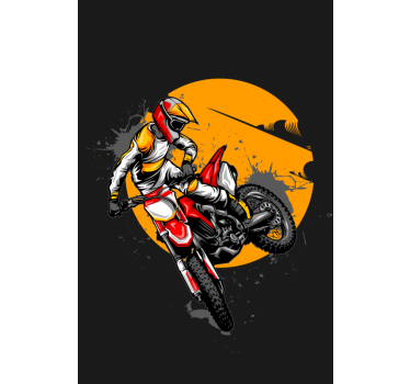 rolety na okno zabawne Sport motocyklowy zabawa niewidomych - TenStickers