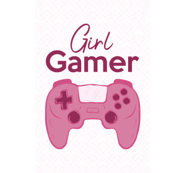 rolety na okno dla maniaków Dziewczyna gracz - TenStickers