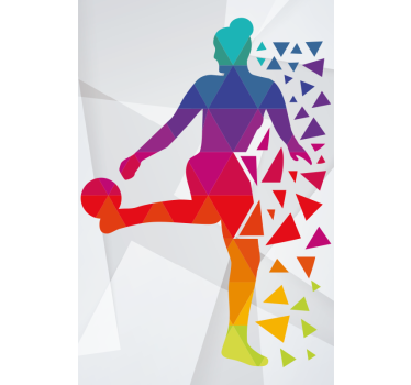 Roleta sport geometryczny piłkarz - TenStickers
