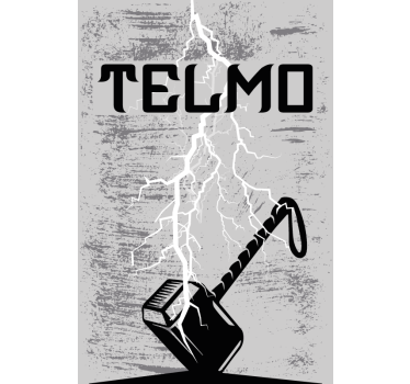Roleta gamer na okno Młot Superbohatera - TenStickers