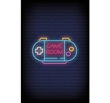 Roleta gamer kontroler z neonem - TenStickers