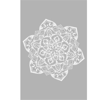 Roleta do sypialni głównej Szara minimalistyczna mandala - TenStickers