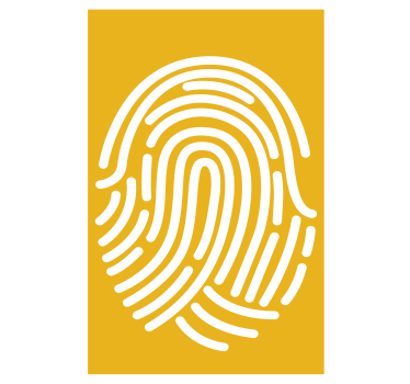 Zwariowana roleta wzór odcisku palca - TenStickers