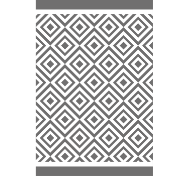 Rolety na okno skandynawskie Szary i biały wzór geometryczny - TenStickers