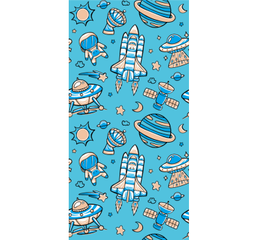 Zwariowana roleta przygody eksploracji kosmosu - TenStickers