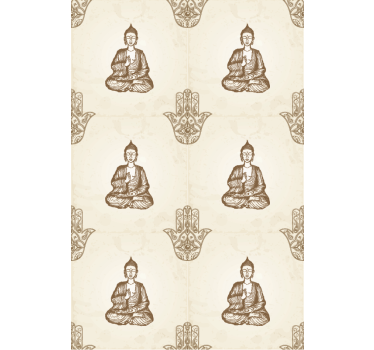 Roleta zen z wzorami symboli buddy - TenStickers