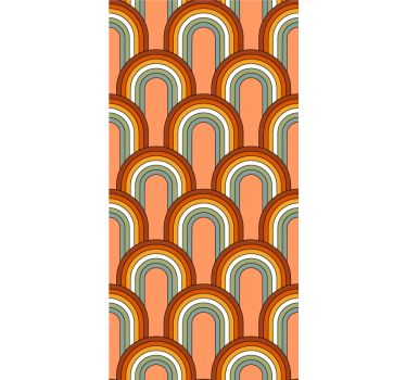 Roleta vintage wzory łuków retro - TenStickers