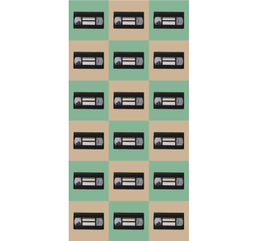 Roleta vintage wzór taśmy retro - TenStickers