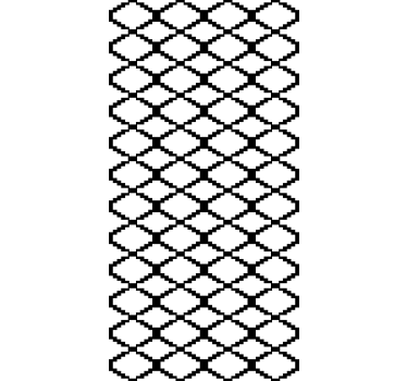 Nowoczesna roleta geometryczny czarno-biały wzór - TenStickers