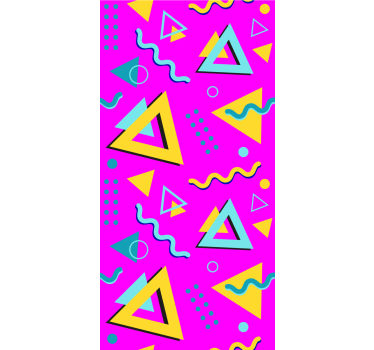 Roleta vintage wzór retro trójkątów - TenStickers