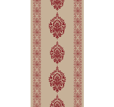 Elegancka roleta czerwone motywy kwiatowe - TenStickers