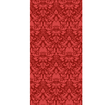 Elegancka roleta czerwona botaniczna łaska - TenStickers