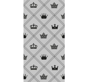 Elegancka roleta w korony - TenStickers