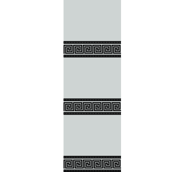 Elegancka roleta geometryczne czarne wzory - TenStickers