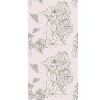 Elegancka roleta scena żniwna vintage - TenStickers